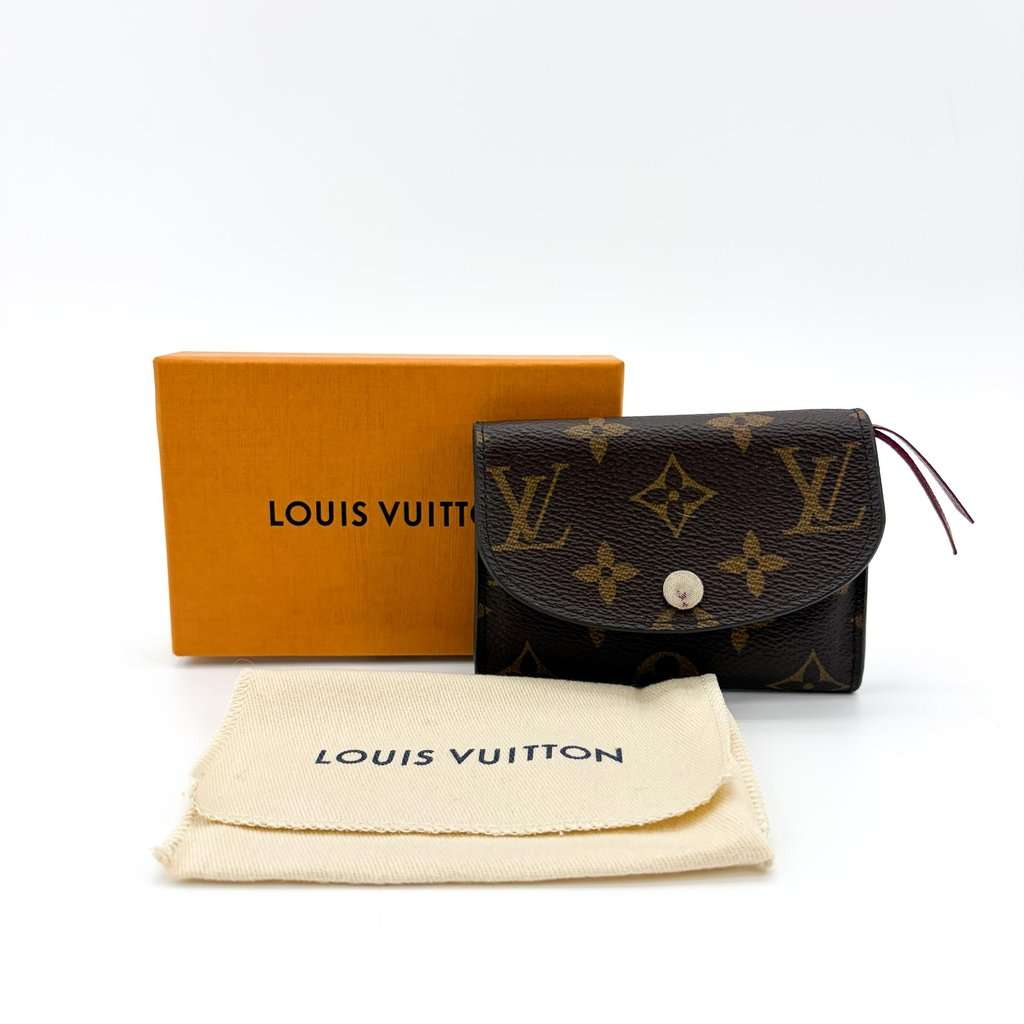 Louis Vuitton Monogram Fuchsia Rosalie Coin Purse Brown Canvas Very good - Back View