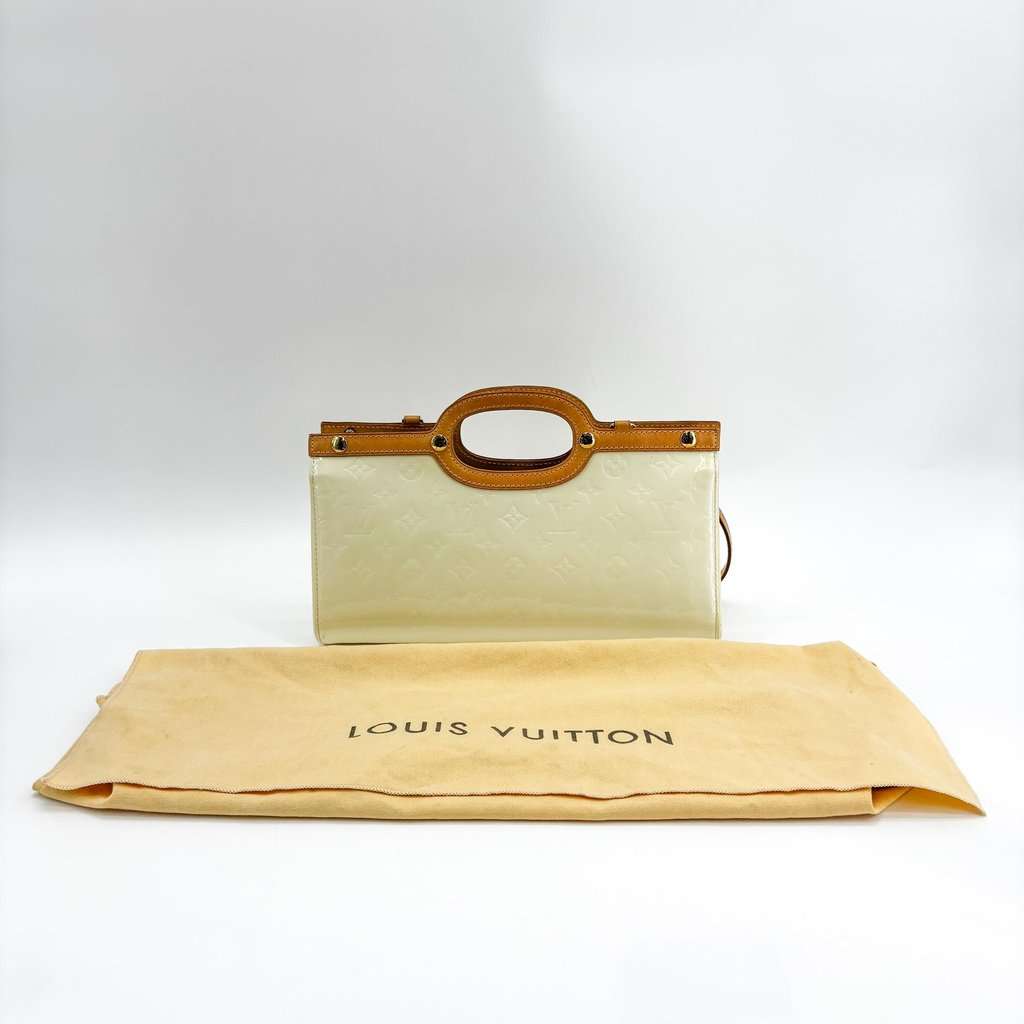 Louis Vuitton Monogram Vernis Roxbury Drive Perle Brown Leather Good - Back View