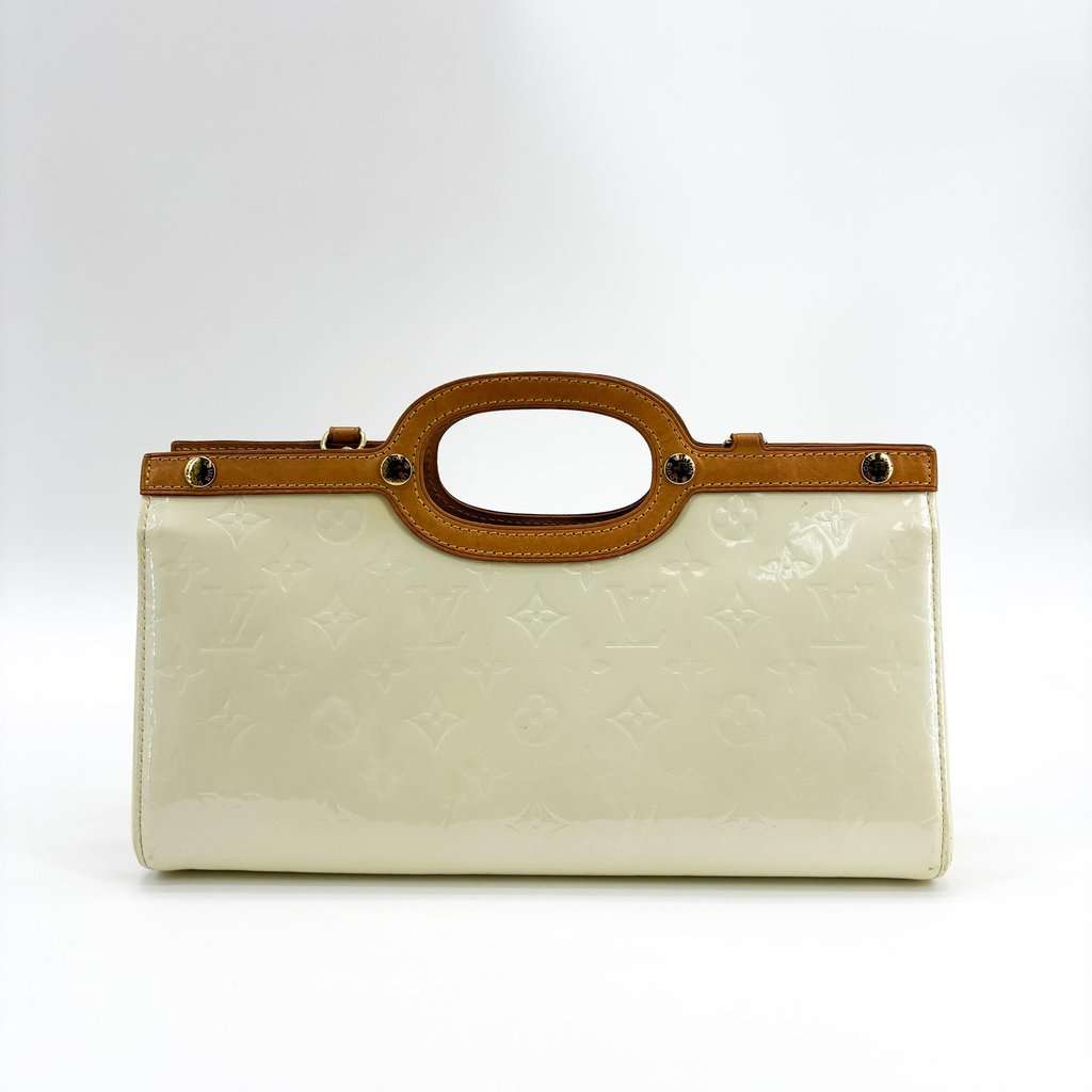 Louis Vuitton Monogram Vernis Roxbury Drive Perle Brown Leather Good - Inside View