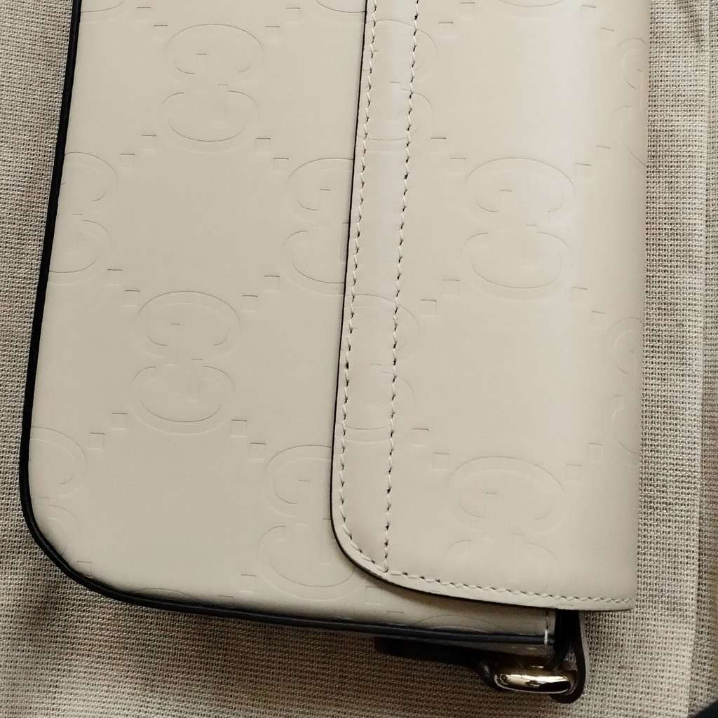 Gucci GG Super Mini Beige Leather Never worn - Inside View