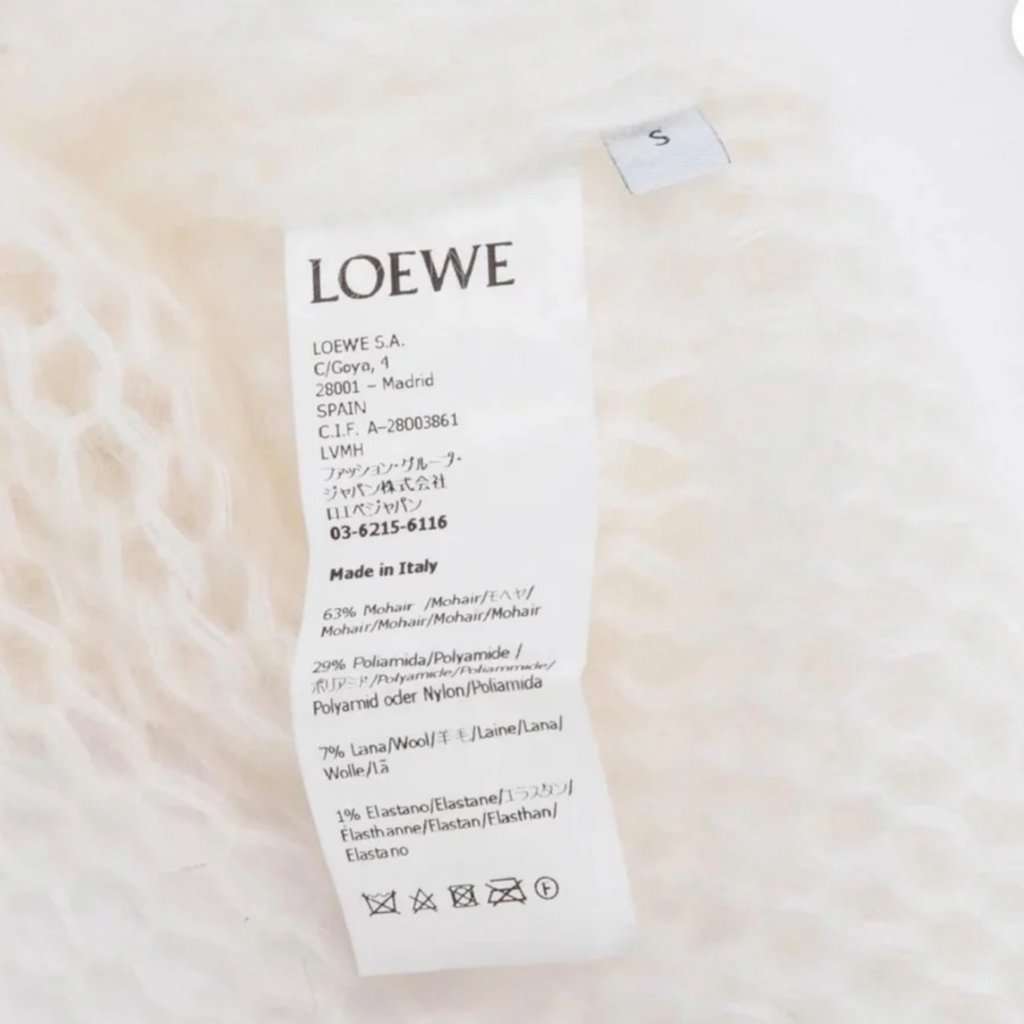 Loewe Loewe Sleeveless Sweater White Wool Never worn, with tag - Model View