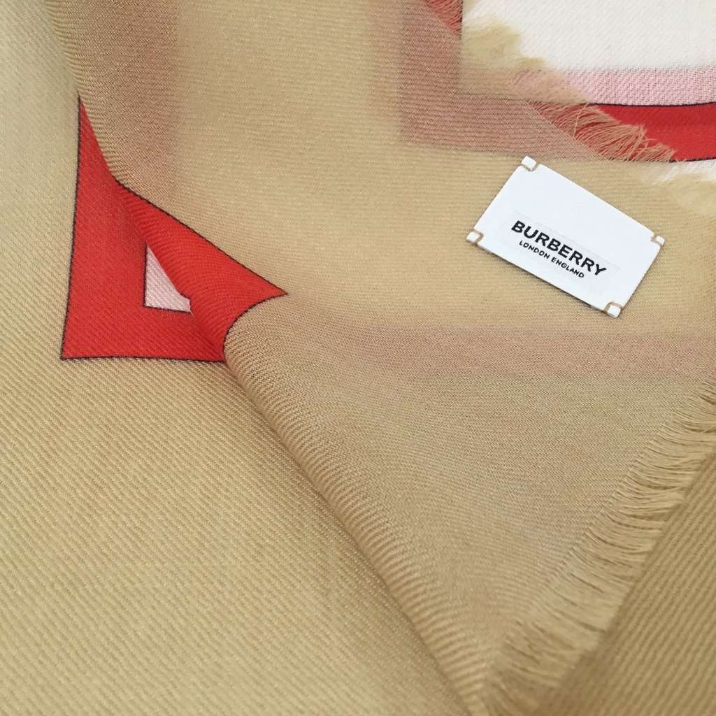 Burberry Society by Burberrys Cashmere MultiColor Cashmere Never worn - Back View