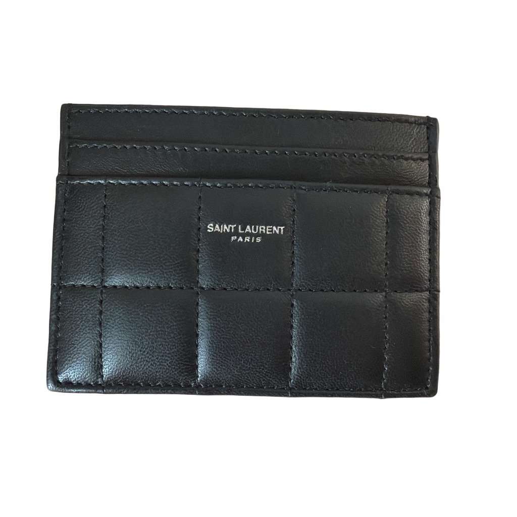Saint Laurent Card Holder Black Very good condition - Front View