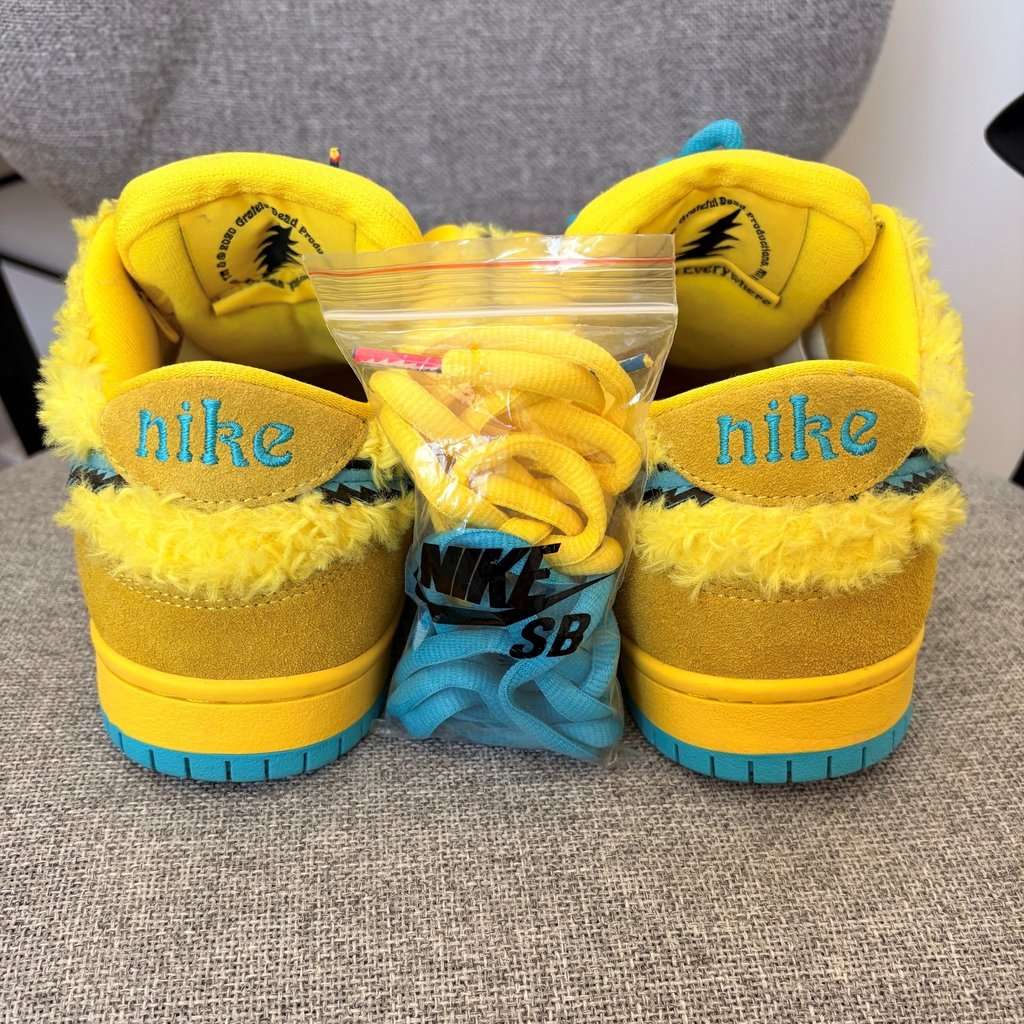Nike Grateful Dead Bears Opti Yellow Good condition - Back View