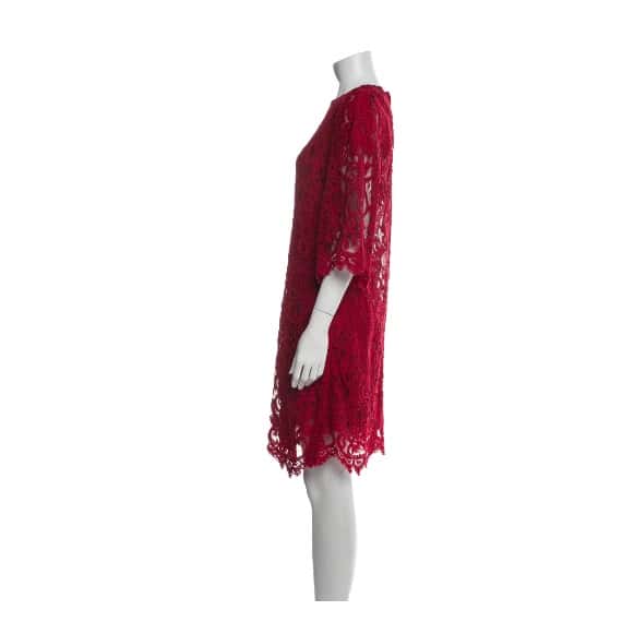 Dolce & Gabbana Lace Red Dress Red Lace Very good condition - Back View