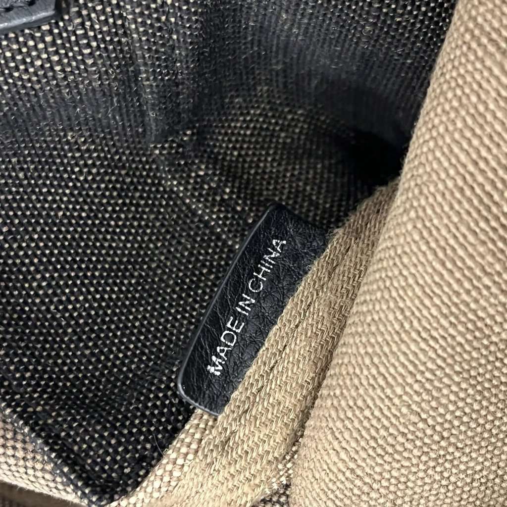 Burberry Check Backpack - '10s Brown Canvas Good - Box View