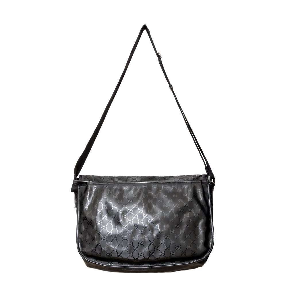Gucci GG Imprime Messenger Bag - '10s Silver Canvas Good - Inside View