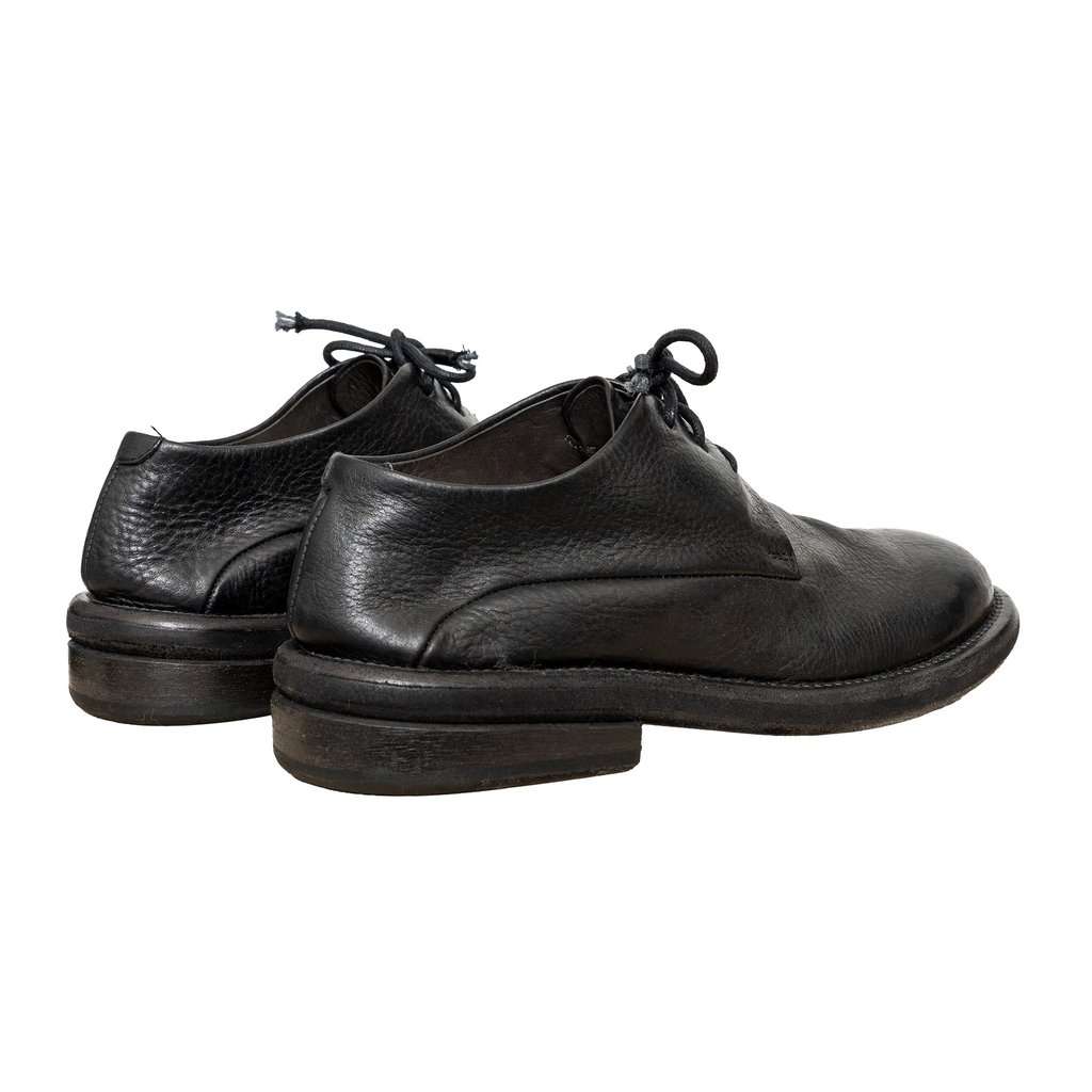 Unsigned Marsèll Gommello Derby Shoes - '10s Black Lace Good - Back View