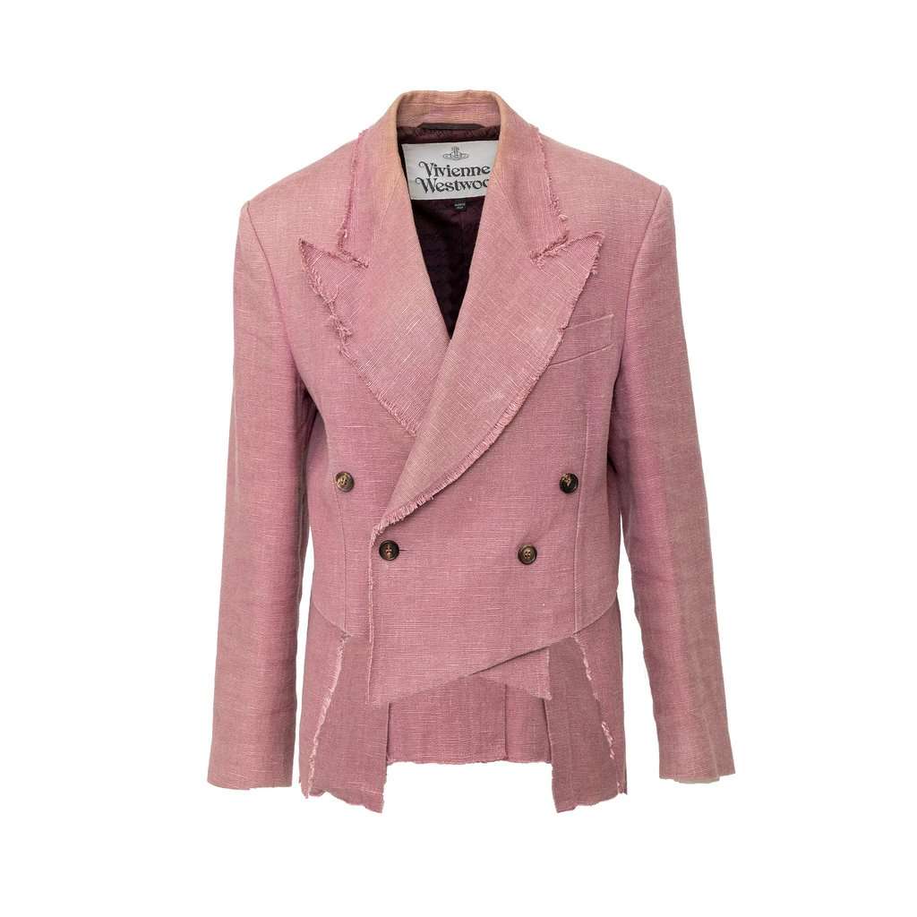 Vivienne Westwood Coat - '10s Pink Canvas Good - Front View