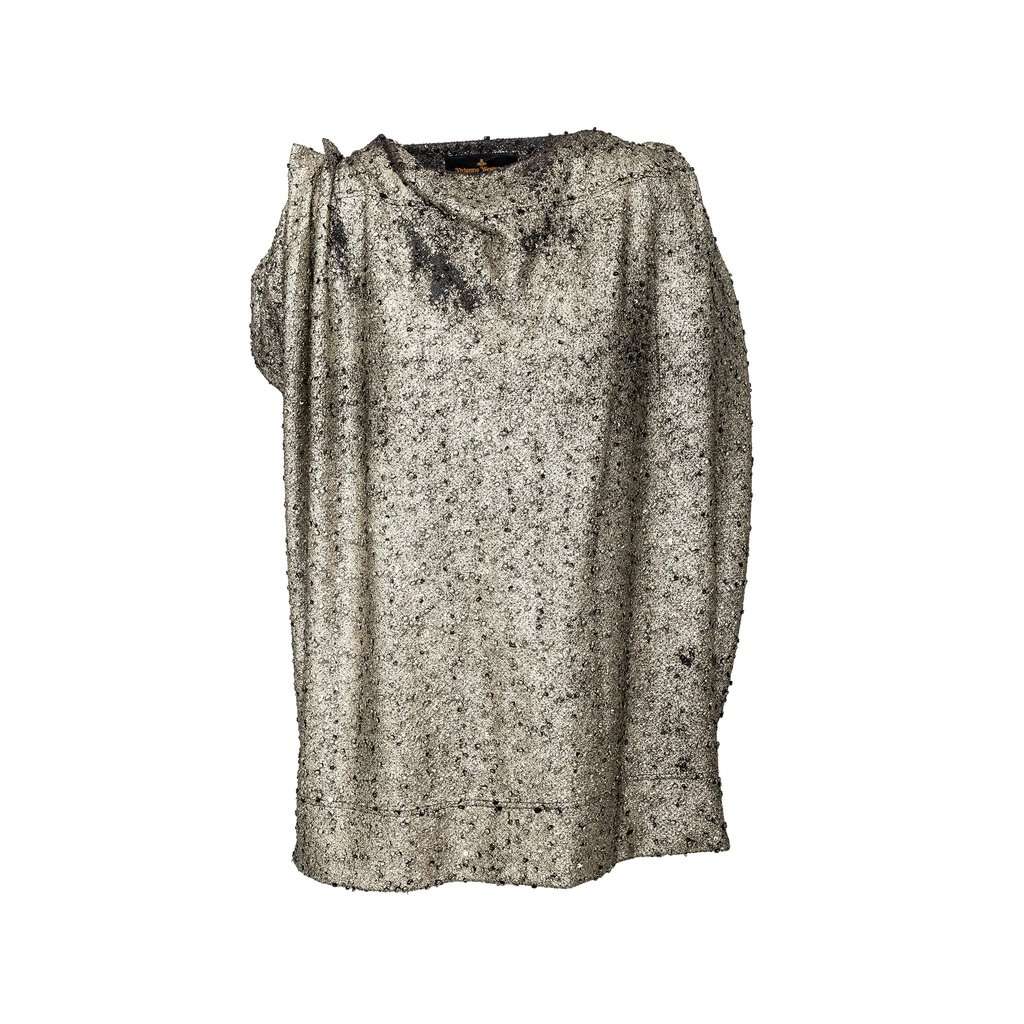 Vivienne Westwood Metallic Dress - '10s Red Good - Front View