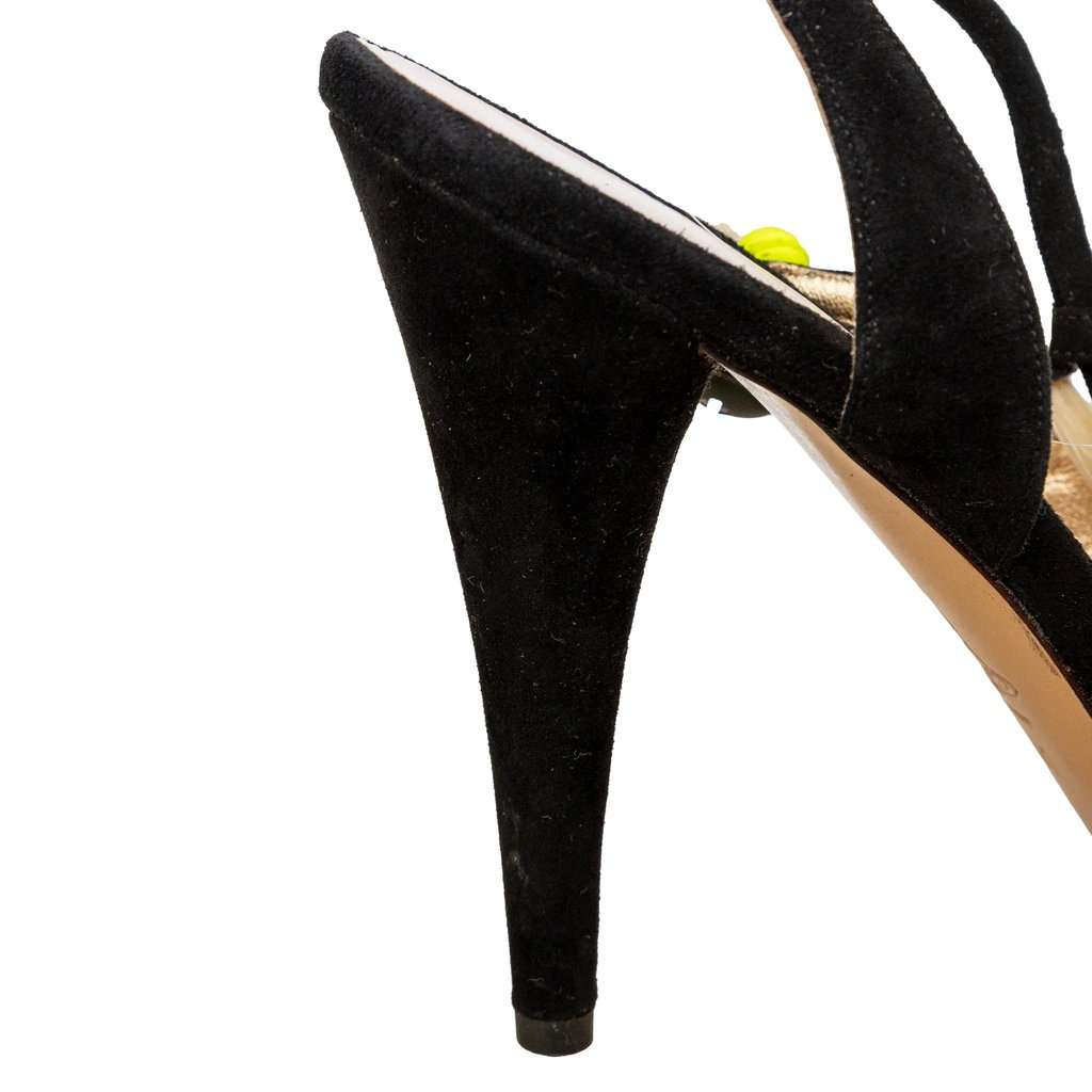 Vivienne Westwood Voodoo Sandals - '90s Black Suede Good - Box View