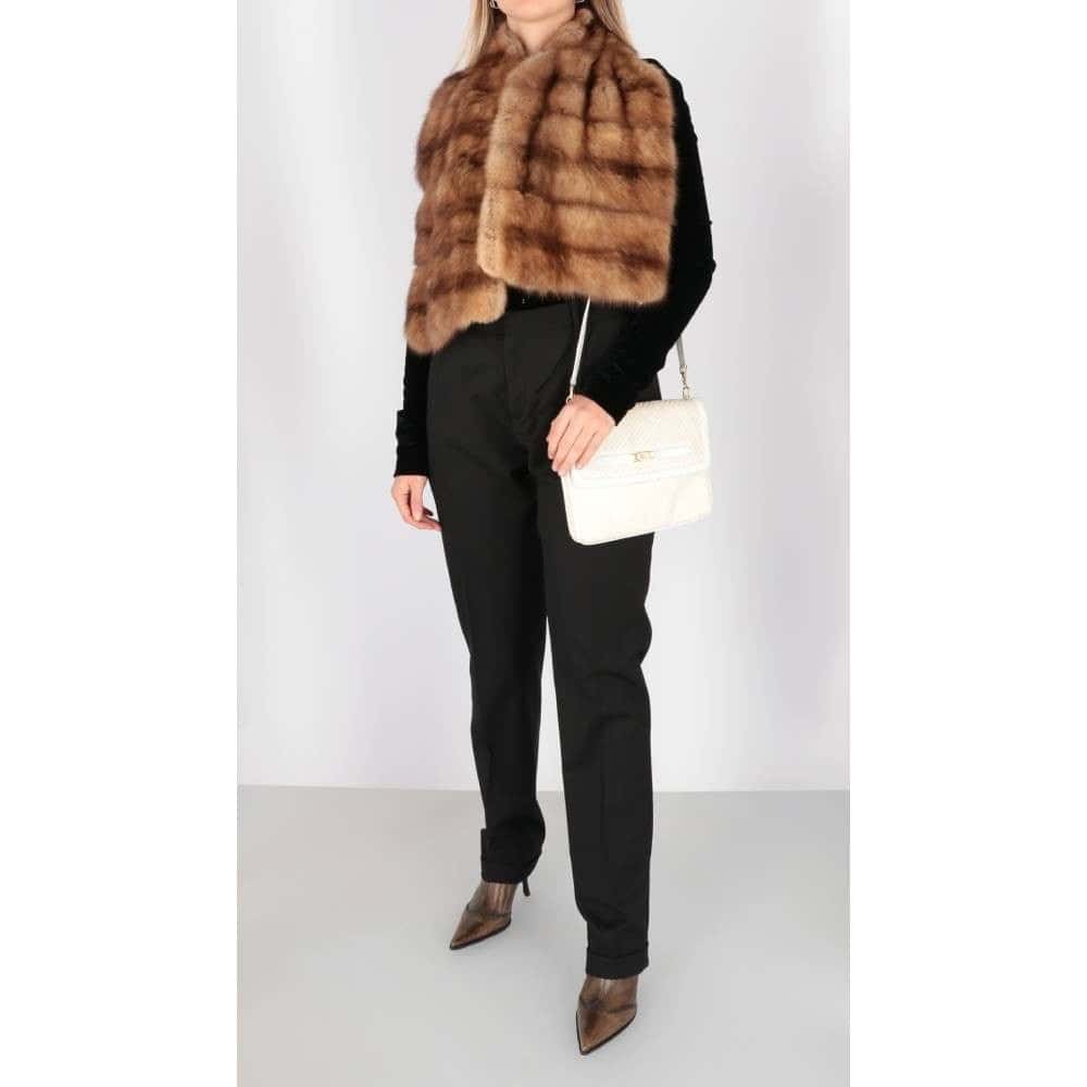 Gianfranco Ferré Brown Marten Fur Scarf - 2000s Brown Good - Back View