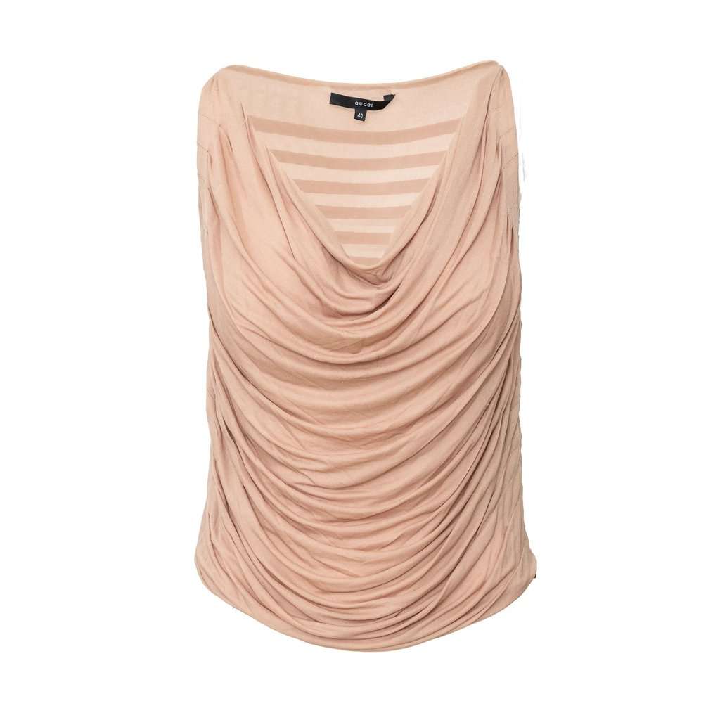 Gucci Ruched Top & Skirt Set - '90s Pink Good - Model View