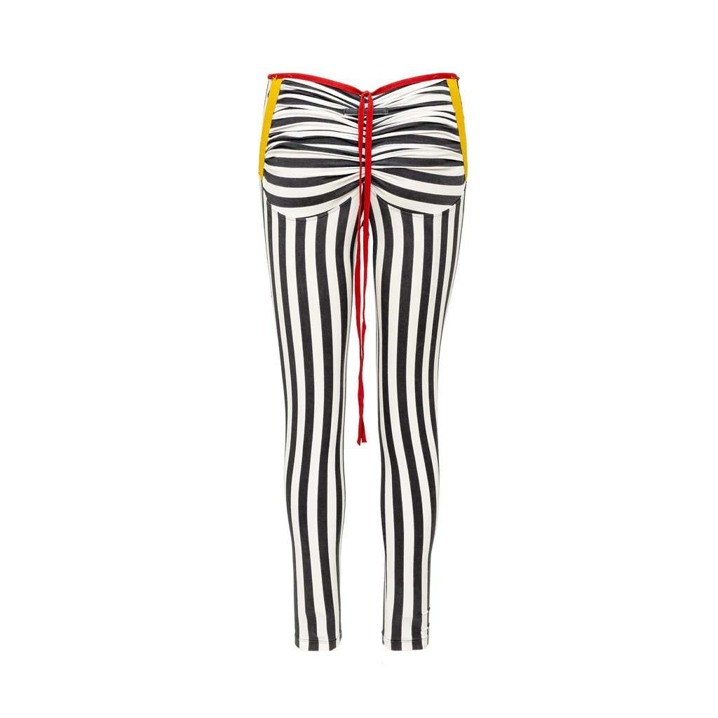 Unsigned Fuzzi Stripe Pants - '90s MultiColor Cotton Good - Inside View