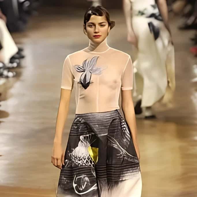 Yohji Yamamoto Sheer Top - '00s White Good - Back View