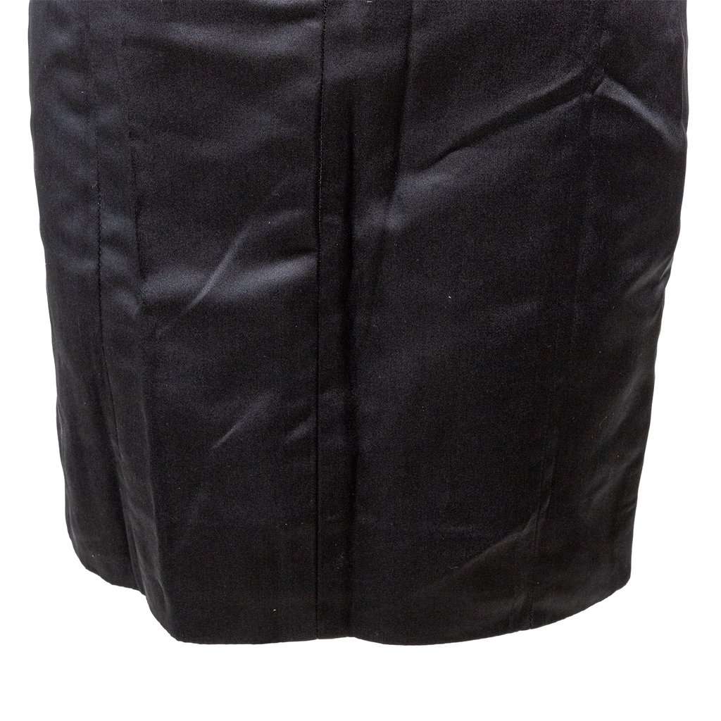 Saint Laurent Mini Dress - '00s Black Satin Good - Box View