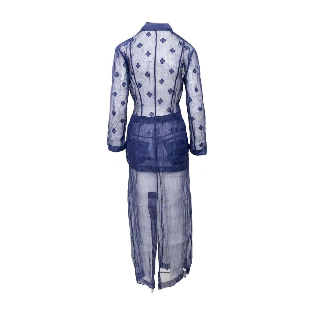 Norma Kamali Vintage Cotton Set - '90s Purple Cotton Good - Inside View