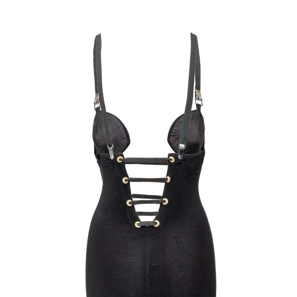 Versace Bustier Jumpsuit - '90s Black Good - Box View