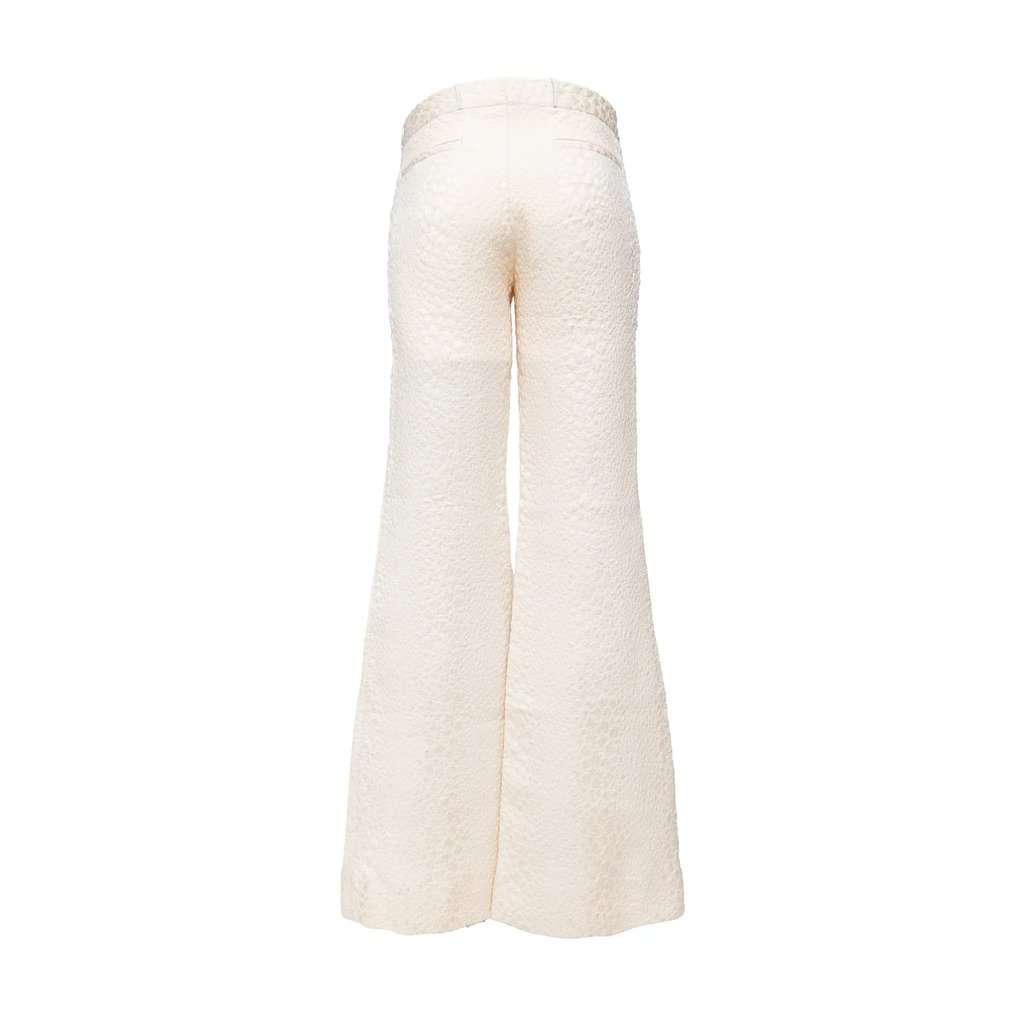 Gucci Textured Pants - '10s Red Silk Good - Inside View