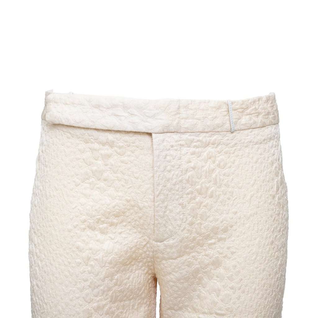Gucci Textured Pants - '10s Red Silk Good - Model View