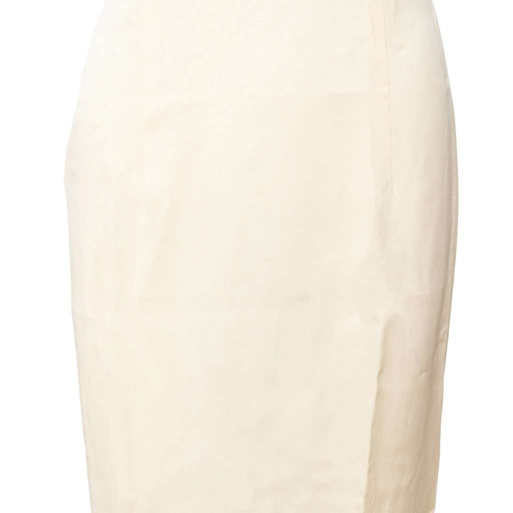 Unsigned Future Ozbek Long Dress - '00s White Good - Model View