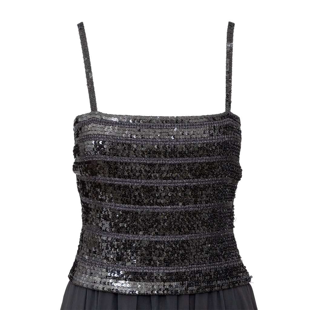 La Perla Ritmo di Perla Sequin Dress - '90s Black Good - Model View