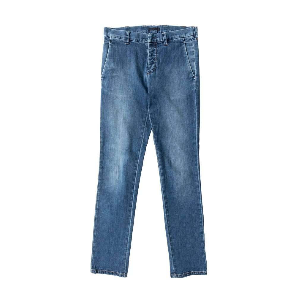Prada Denim Pants - '10s MultiColor Denim Good - Front View