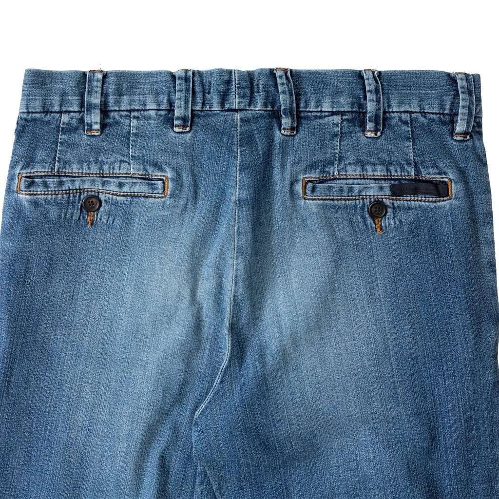 Prada Denim Pants - '10s MultiColor Denim Good - Model View