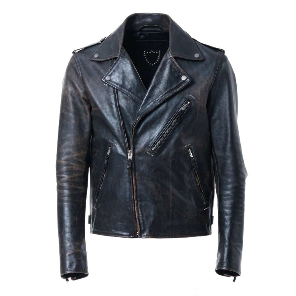 Unsigned Hollywood Trading Company Leather Jacket - '10s Red Leather Good - Front View