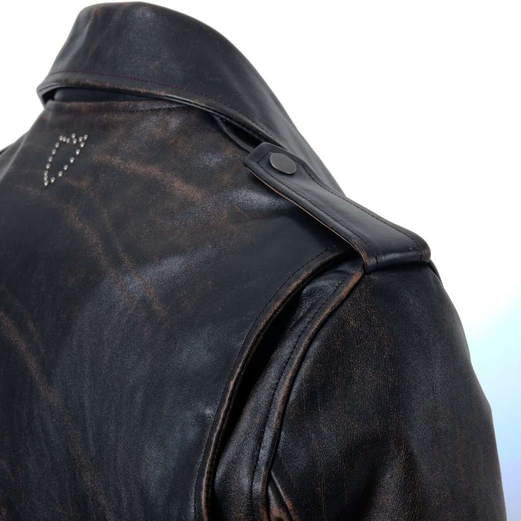 Unsigned Hollywood Trading Company Leather Jacket - '10s Red Leather Good - Box View