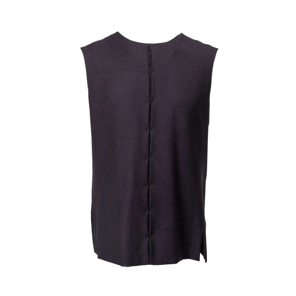 Jil Sander Wool Top - '10s Navy Wool Good - Front View