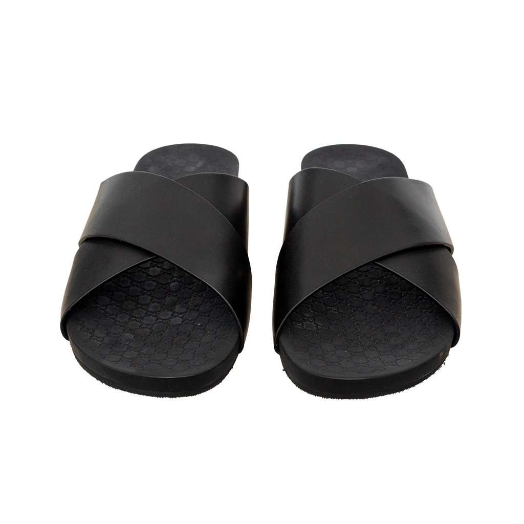 Gucci Leather Sandals - '10s Black Leather Good - Inside View