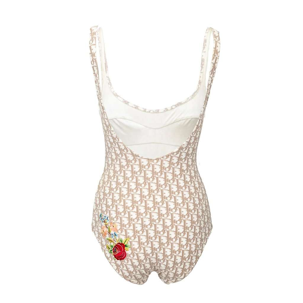 Christian Dior Dior By John Galliano Monogram Bodysuit - '00s White Good - Inside View