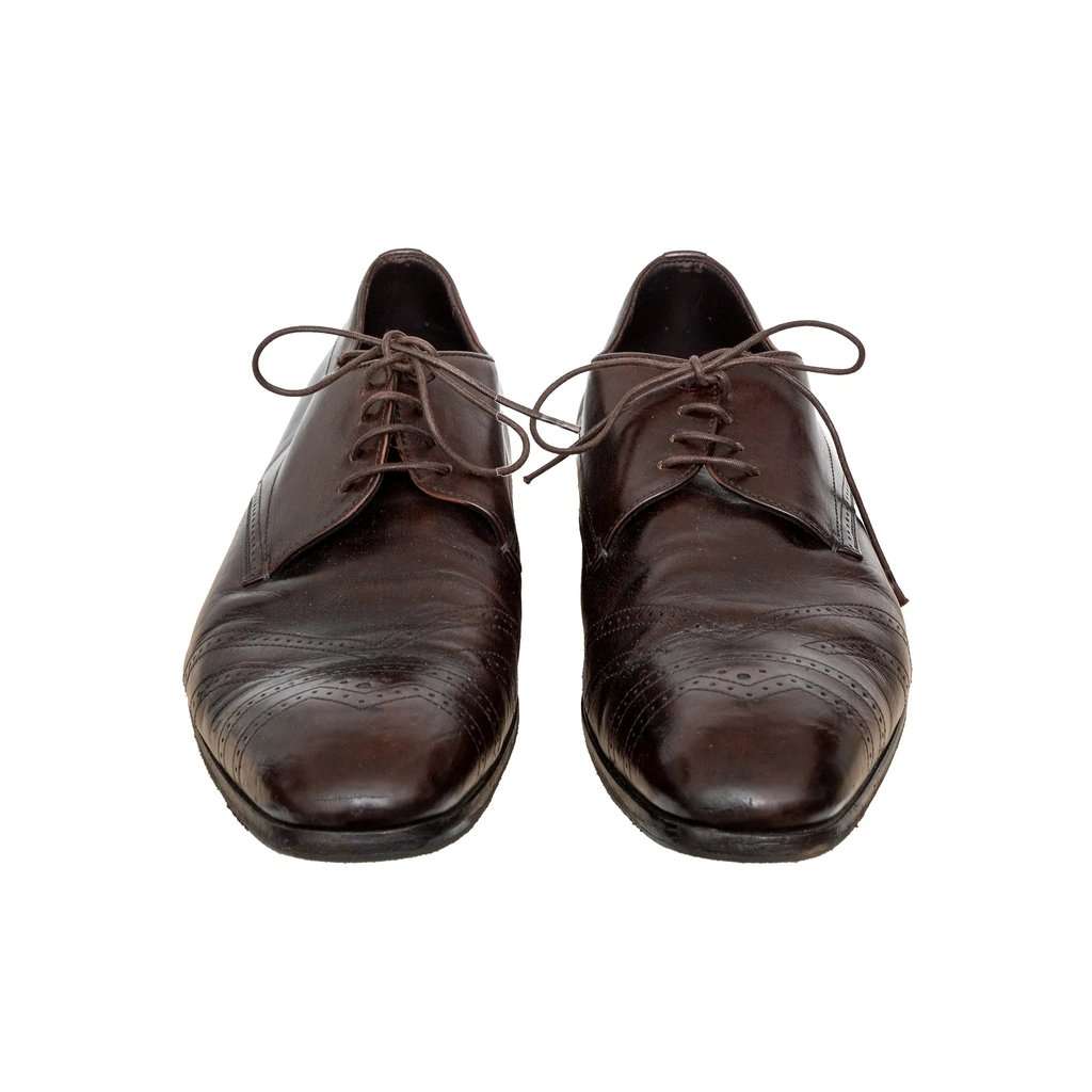 Prada Brogue Leather Shoes - '00s Brown Leather Good - Inside View