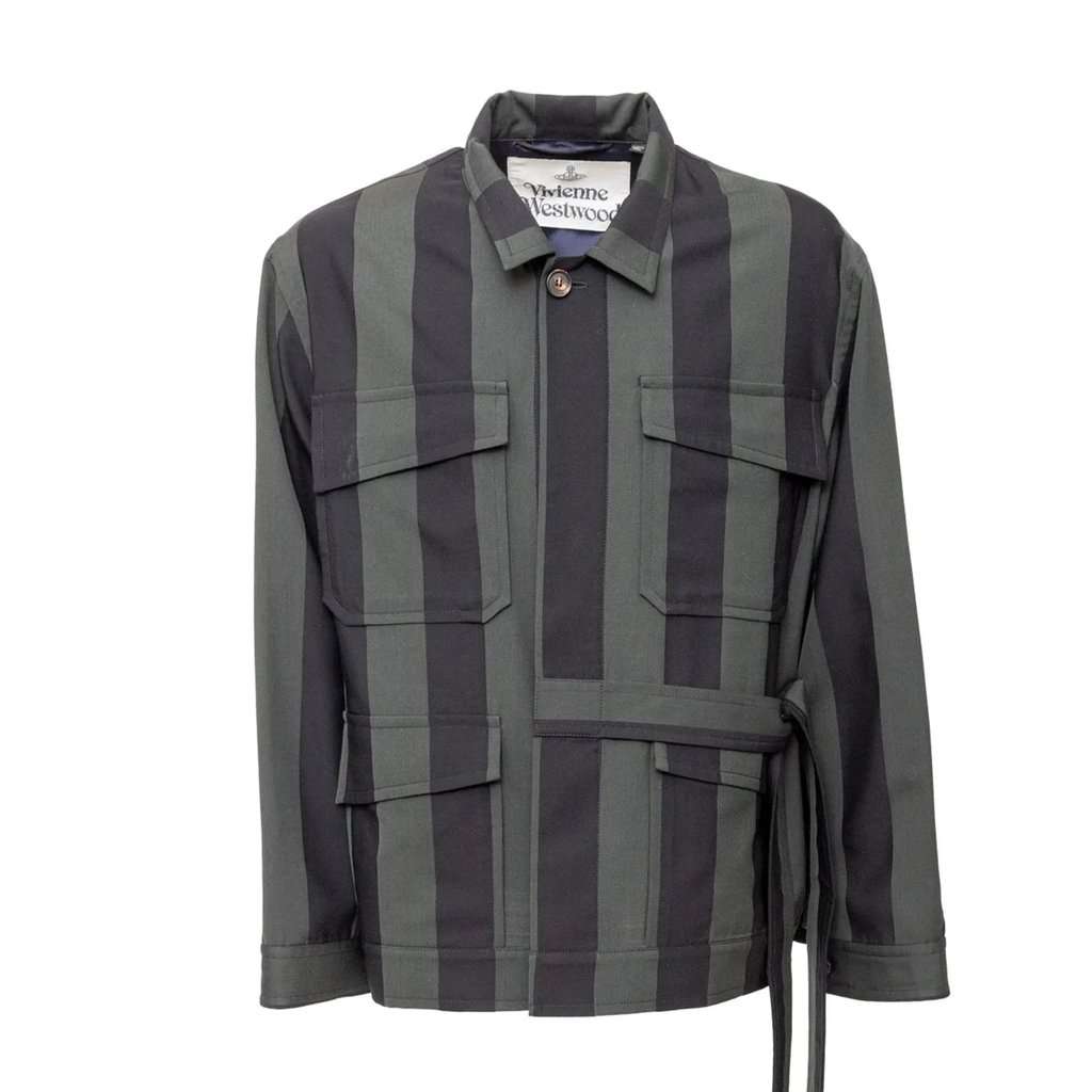 Vivienne Westwood Stripe Jacket - '10s MultiColor Good - Front View