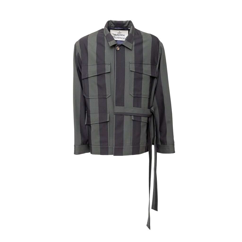 Vivienne Westwood Stripe Jacket - '10s MultiColor Good - Back View