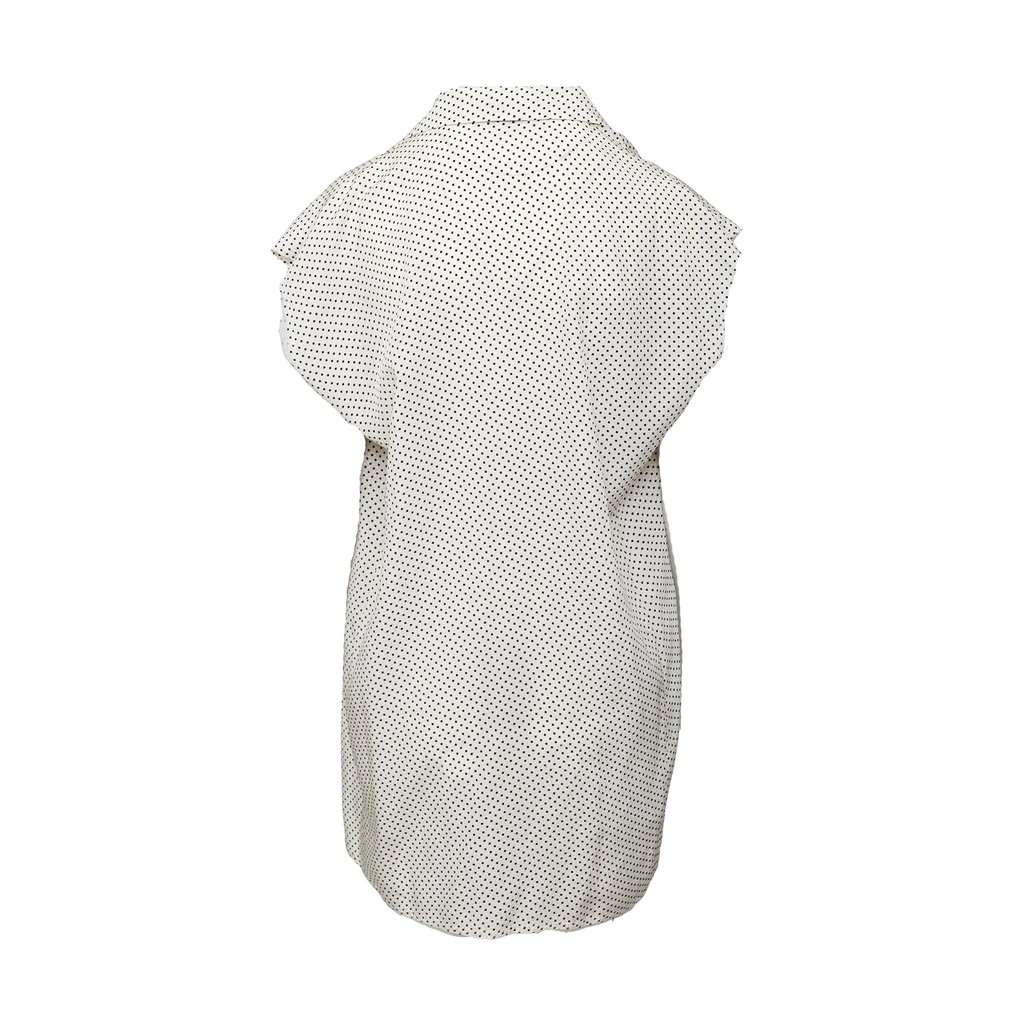 Unsigned Silk Top - '10s White Silk Good - Back View