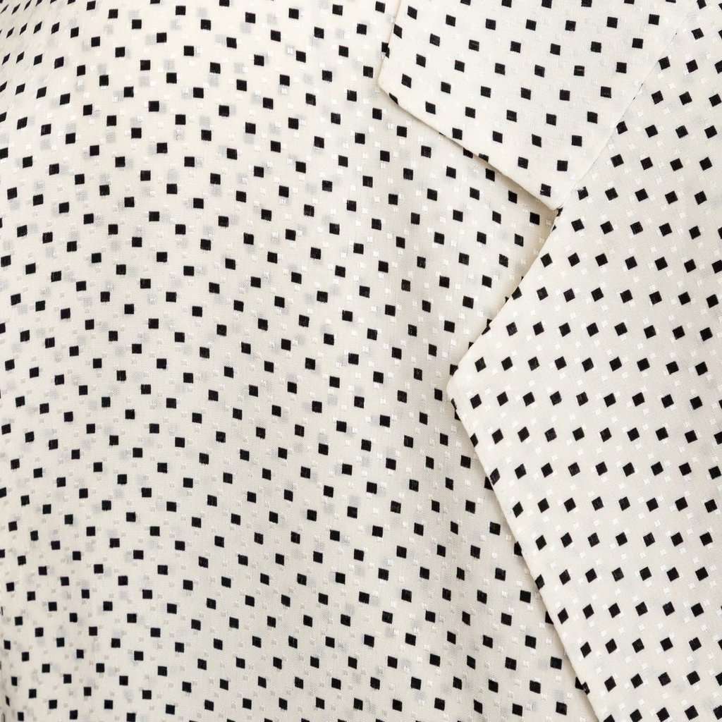 Unsigned Silk Top - '10s White Silk Good - Model View