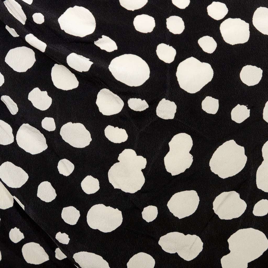 Gianni Versace Printed Mini Skirt - '90s Black Silk Good - Box View
