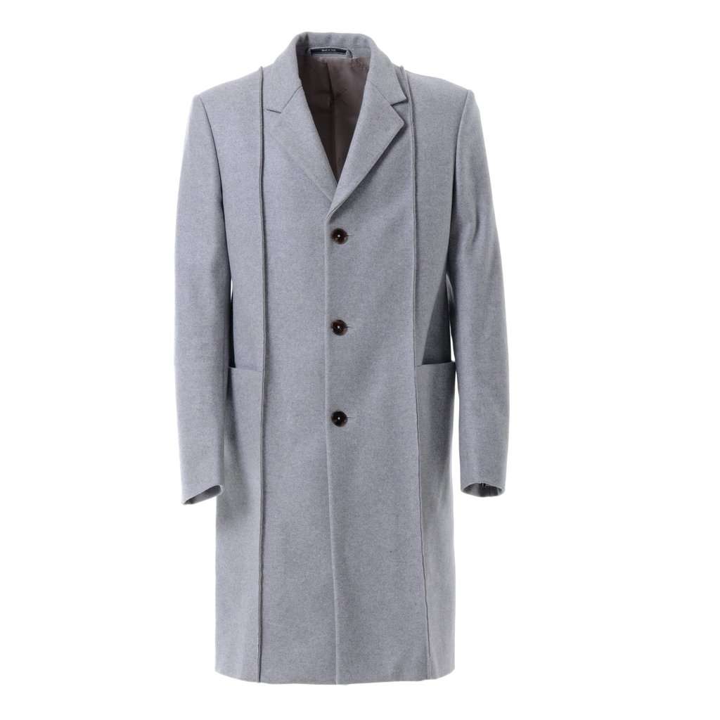 Maison Margiela Maison Martin Margiela Wool Overcoat - '10s Grey Wool Good - Front View
