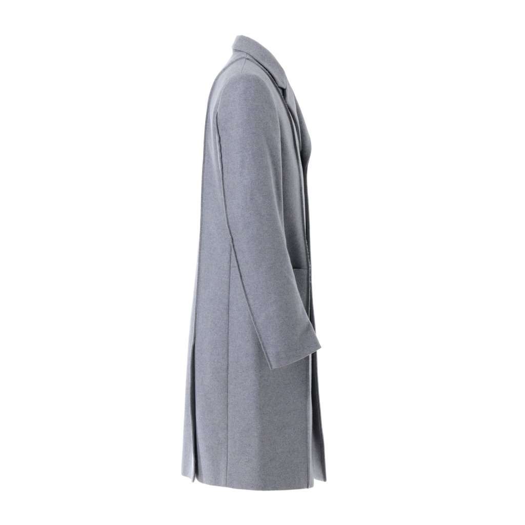Maison Margiela Maison Martin Margiela Wool Overcoat - '10s Grey Wool Good - Back View