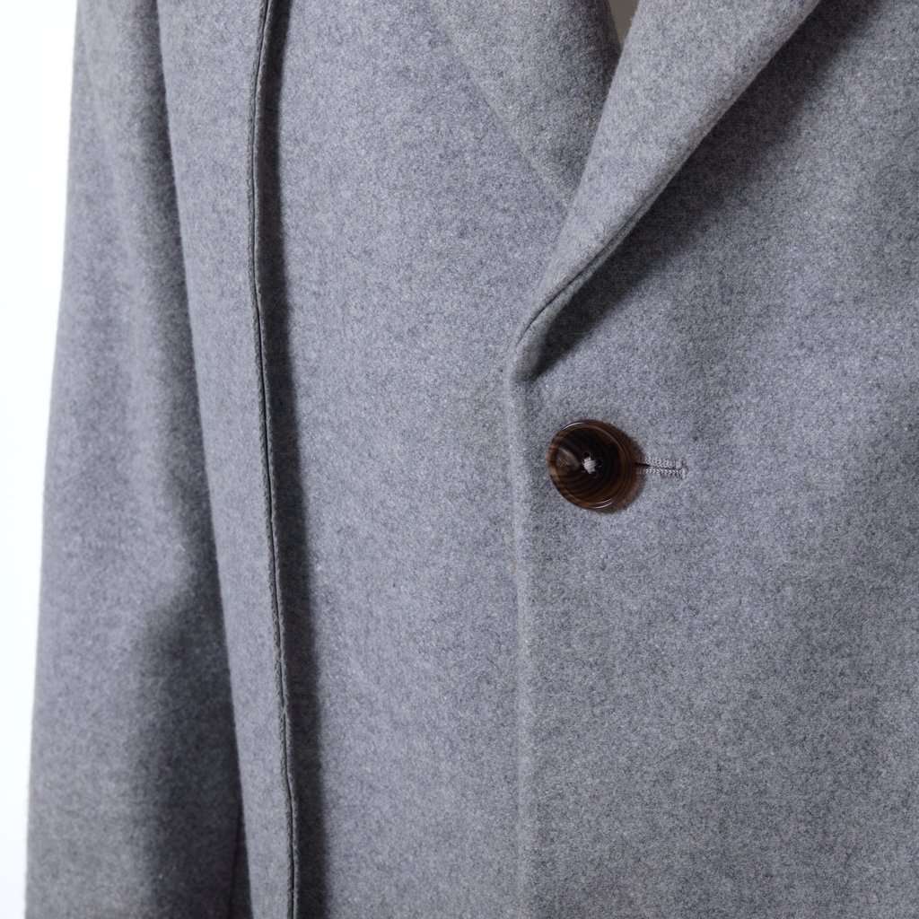 Maison Margiela Maison Martin Margiela Wool Overcoat - '10s Grey Wool Good - Model View