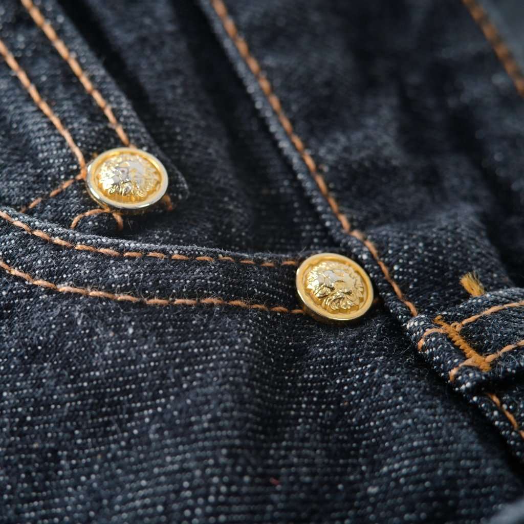Versace Biker Denim Jeans – ’00s Red Denim Good - Inside View