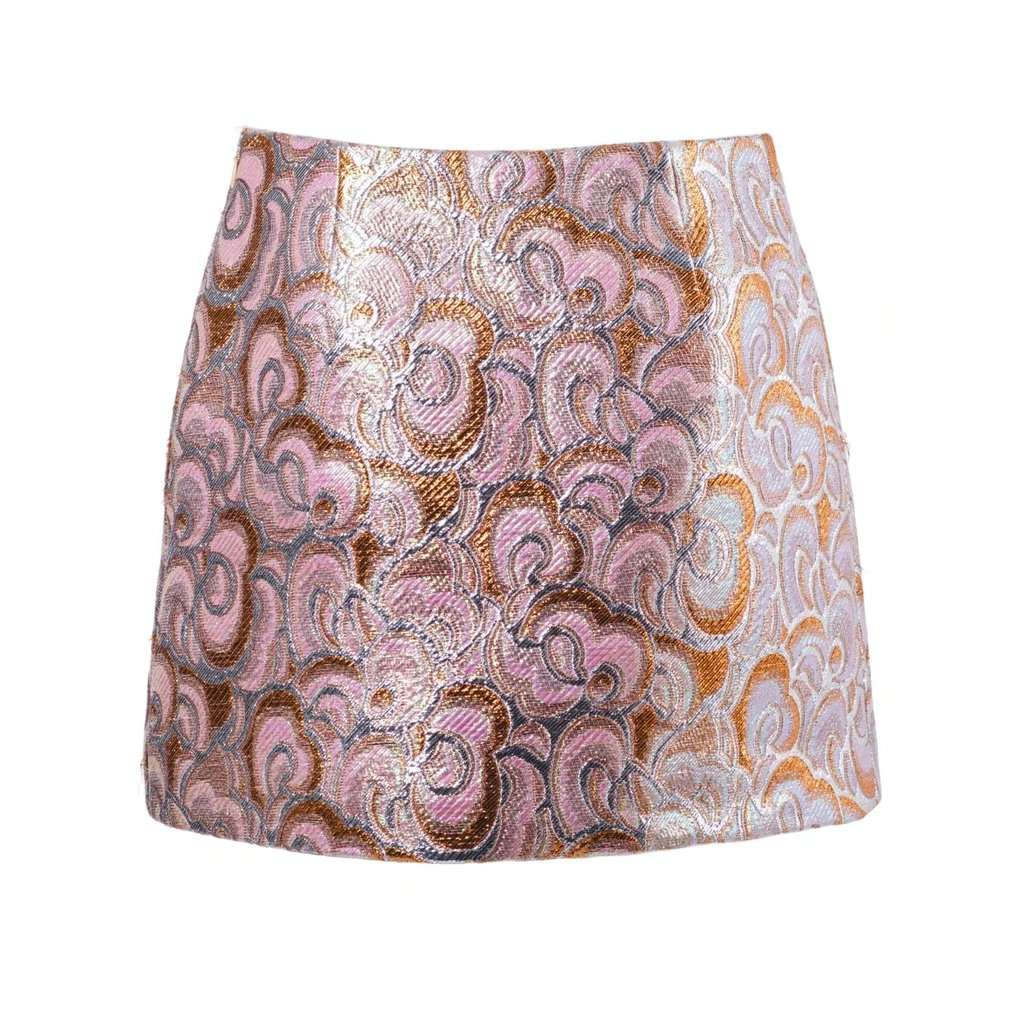 Miu Miu Mini Skirt – '10s Red Good - Front View