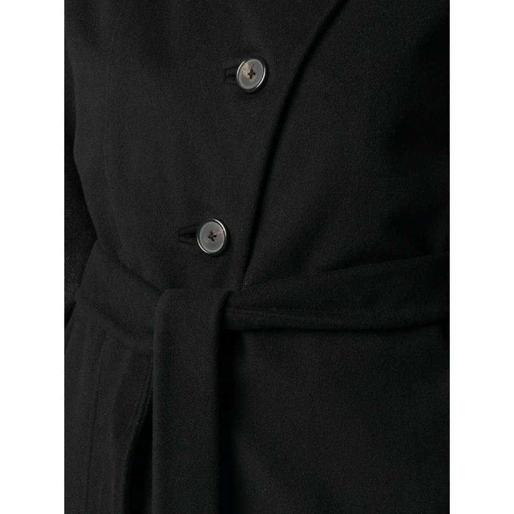 Helmut Lang Black Wool Coat - 2000s Black Wool Good - Box View