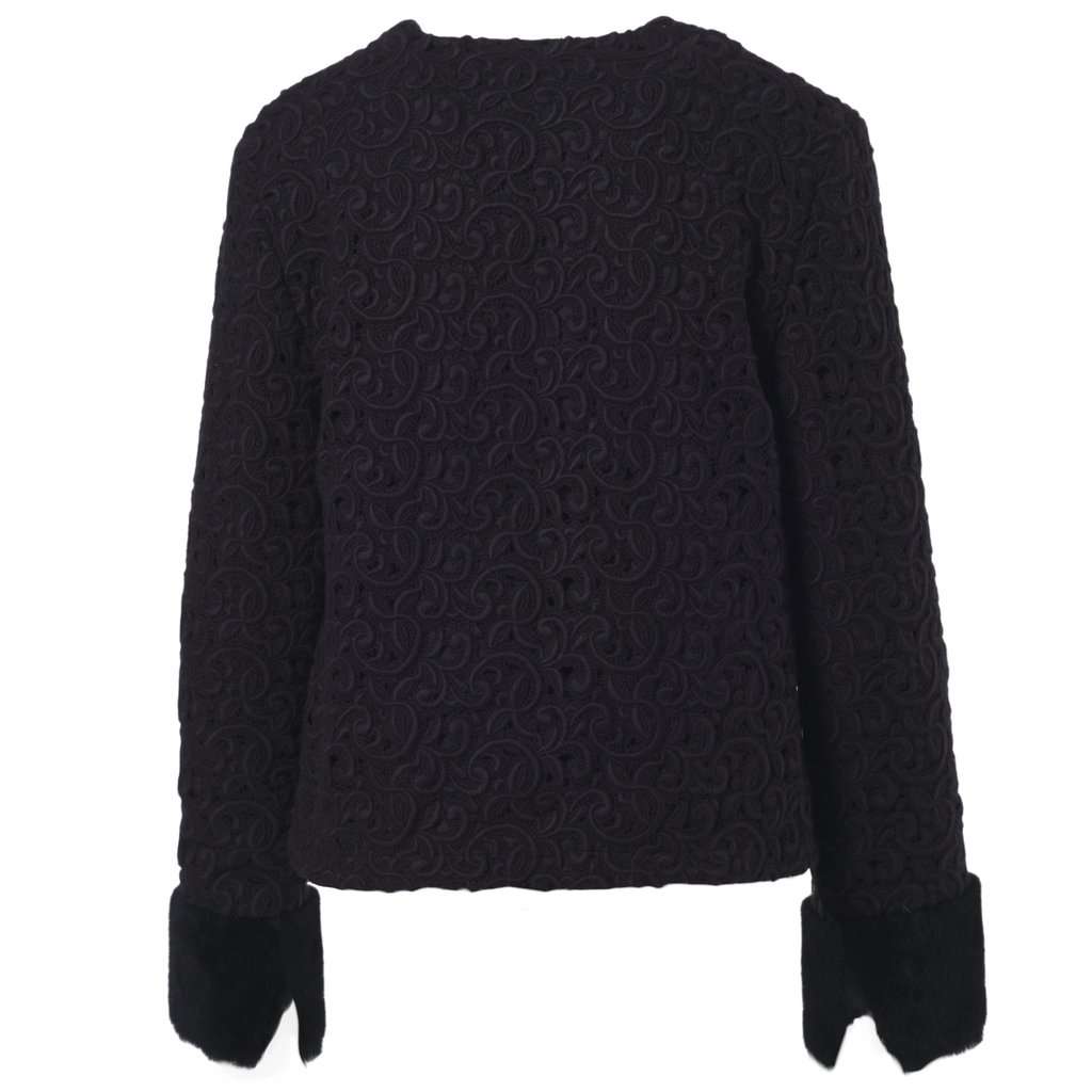 Unsigned Starlit Wool Lace Set - '20s Black Wool Good - Box View