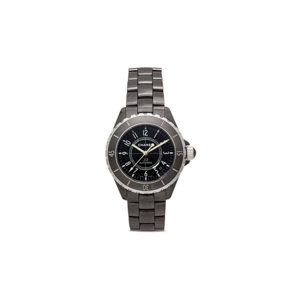 Chanel "J12 38 mm" Watch - 2000s Black Good - Front View