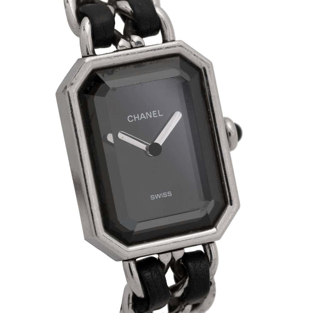 Chanel "Premier 26 mm" Steel and Leather Watch - '90s MultiColor Leather Good - Model View