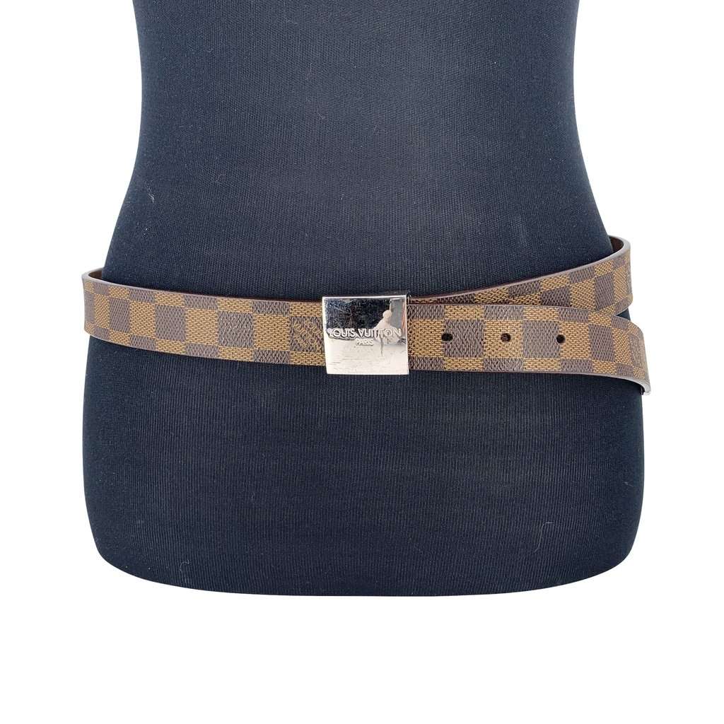 Louis Vuitton Belt Brown Canvas Good - Back View