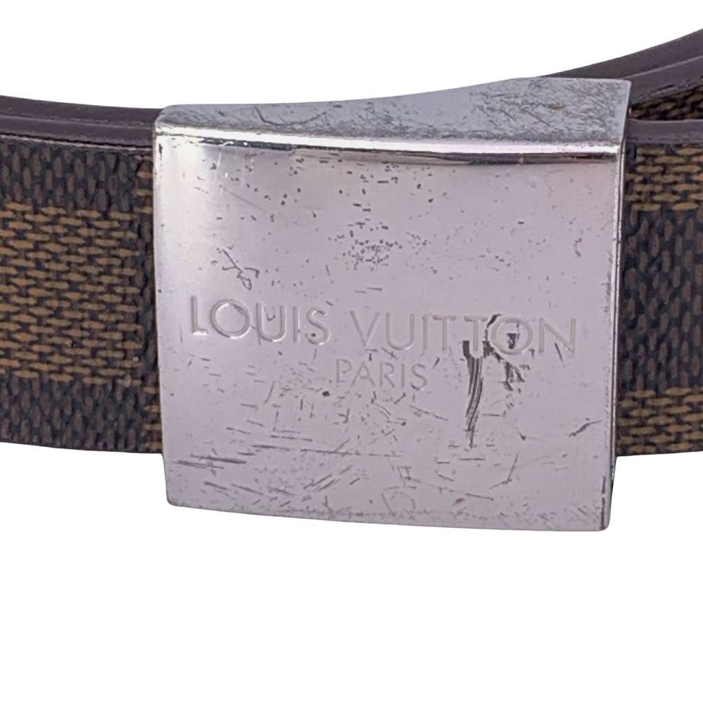 Louis Vuitton Belt Brown Canvas Good - Inside View